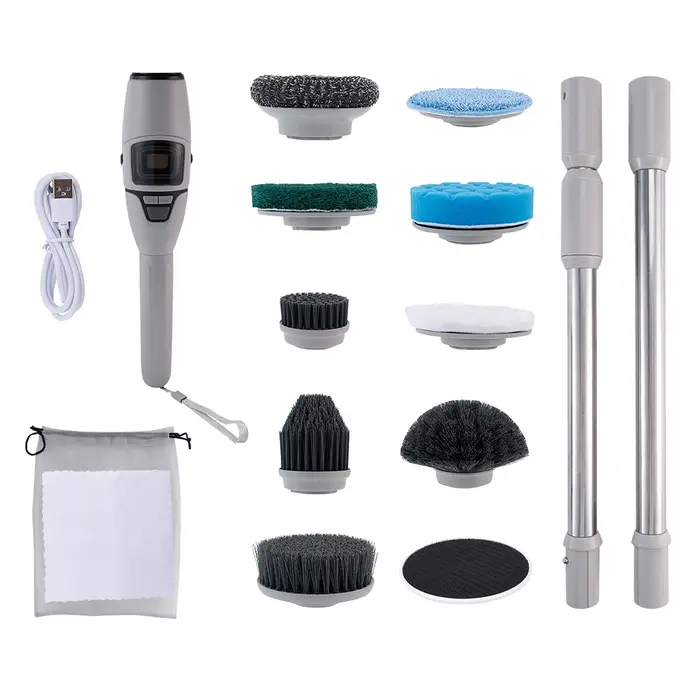 Brosse de nettoyage de salle de bain électrique 10 en 1