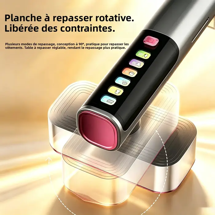NOUVEAU Fer à vapeur portable, générateur de vapeur double fonction (humide et sèche), 220 ml, défroisseur vapeur pour vêtements, idéal pour la maison et les voyages