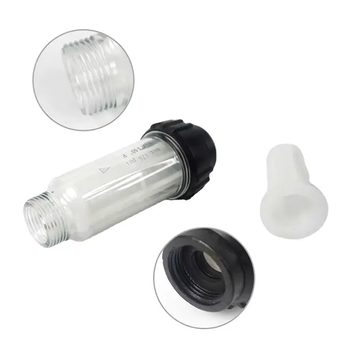 Filtre à eau pour nettoyeur haute pression G 3/4 ''filtres à eau avec 2 noyaux