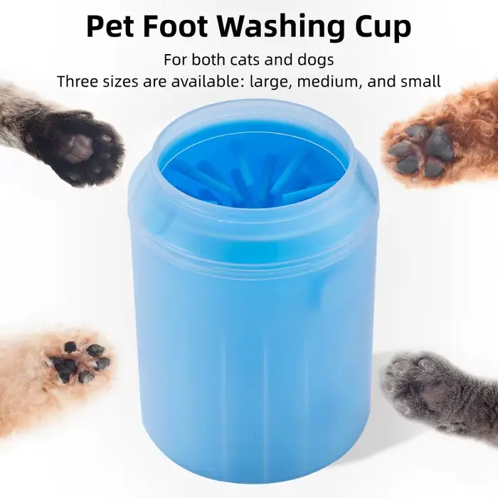 Brosse multifonctionnelle pour nettoyer les pattes d'animaux