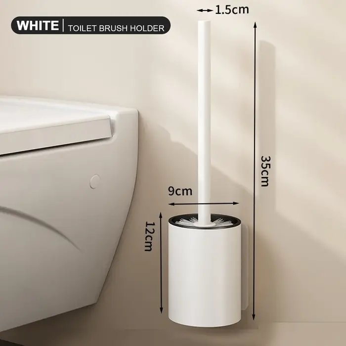 Brosse de toilette murale avec support