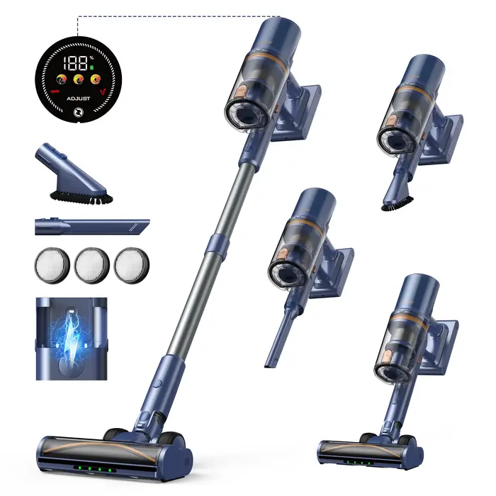 Aspirateur Sans Fil Laresar V11 - 75000PA Puissance Ultra, 90 Min Autonomie, 650W Moteur, Batterie A