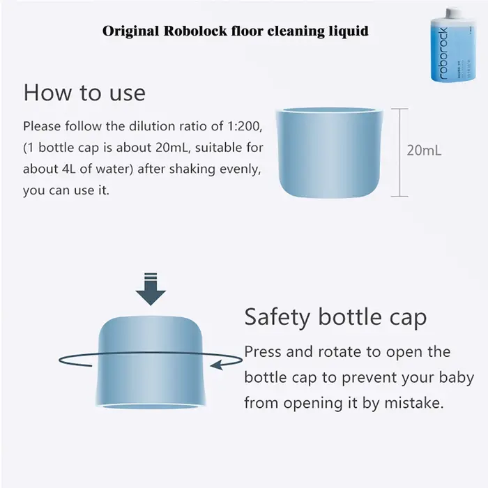 Roborock – Solution de nettoyage de sol originale