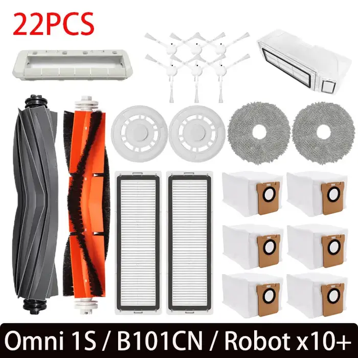 Pour xiaomi x10 plus accessoires Mijia Omni 1S B101CN Robot aspirateur brosse latérale principale filtre vadrouille Drea