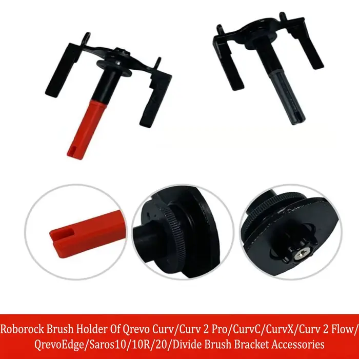 Support de brosse Roborock pour Qrevo Curv/Curv 2 Pro/CurvC/CurvX/Curv 2 Flow/QrevoEdge/Saros10/10R/20/Divide