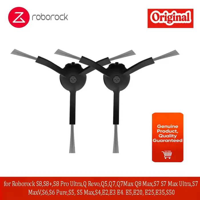 Brosse latérale pour Roborock S8 S8+ S8 Pro Ultra, Q Revo, Q5 Q7 Q7Max Q8 Max, S7 Max Ultra S7 MaxV 