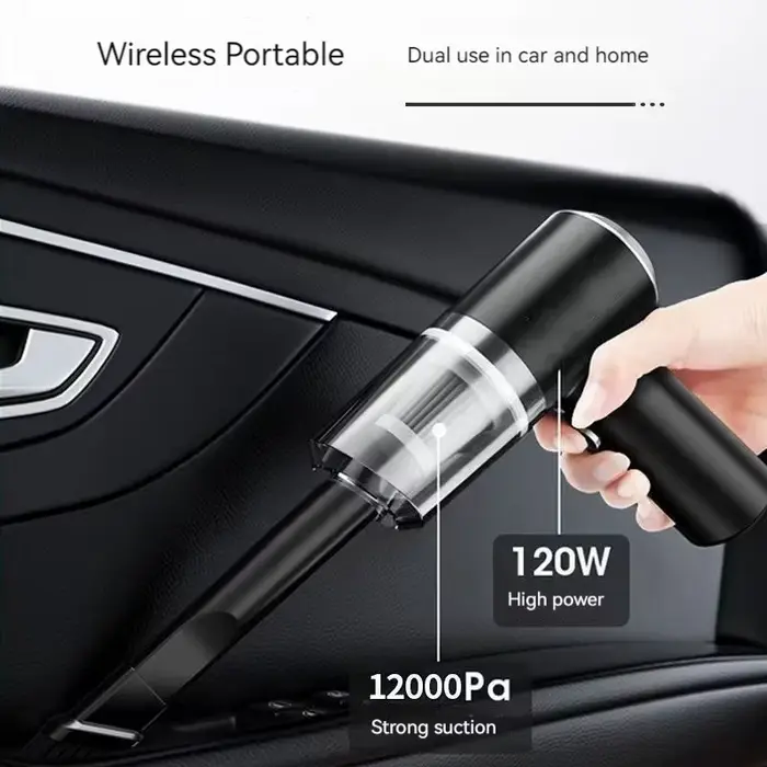 Aspirateur de voiture 120000 PA – Machine de nettoyage puissante pour voitures
