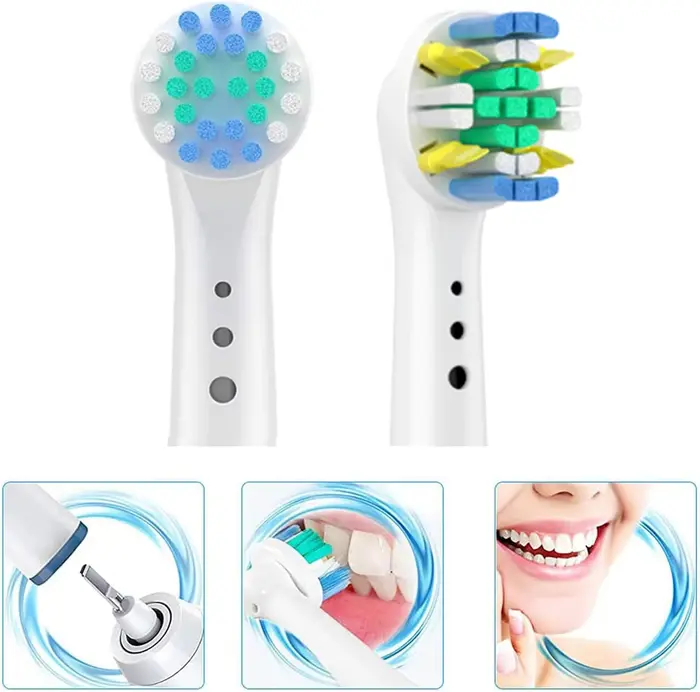 Têtes de brosse de rechange pour modèles de brosse à dents Oral b Braun Floss Action Pro7000 Pro 100