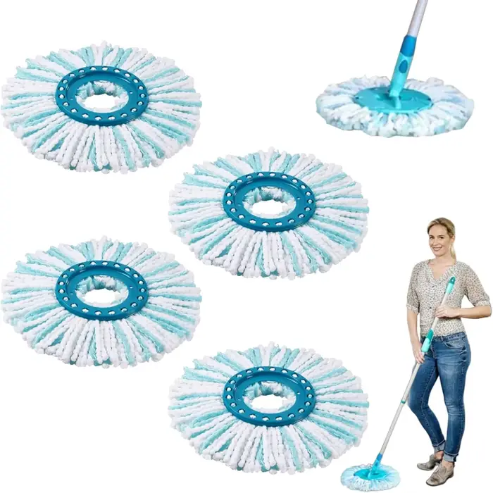 Têtes de Rechange Compatible avec Leifheit Clean Twist Disc Mop