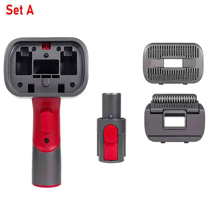 Kit de brosse sous vide 2 en 1 pour poils de chien, pour toilettage et perte, pour Dyson V6 V7 V8 V10 V11 V15, élimine les poils amples, outil d'épilation des poils d'animaux