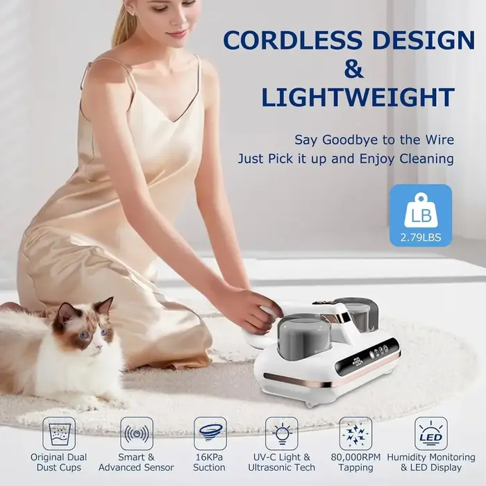 Aspirateur à main sans fil pour matelas