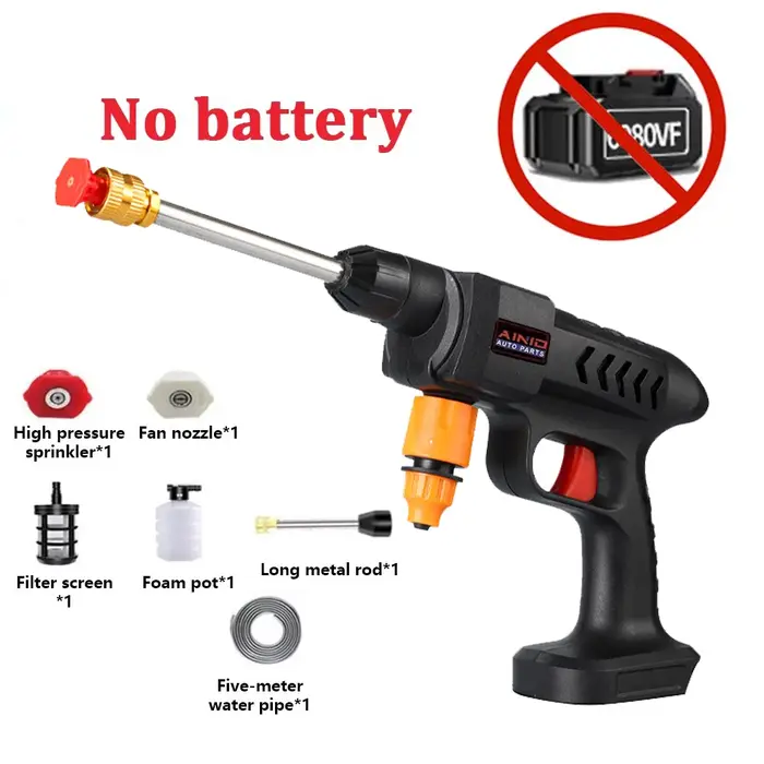 Nouveau pistolet de lavage de voiture sans fil haute pression