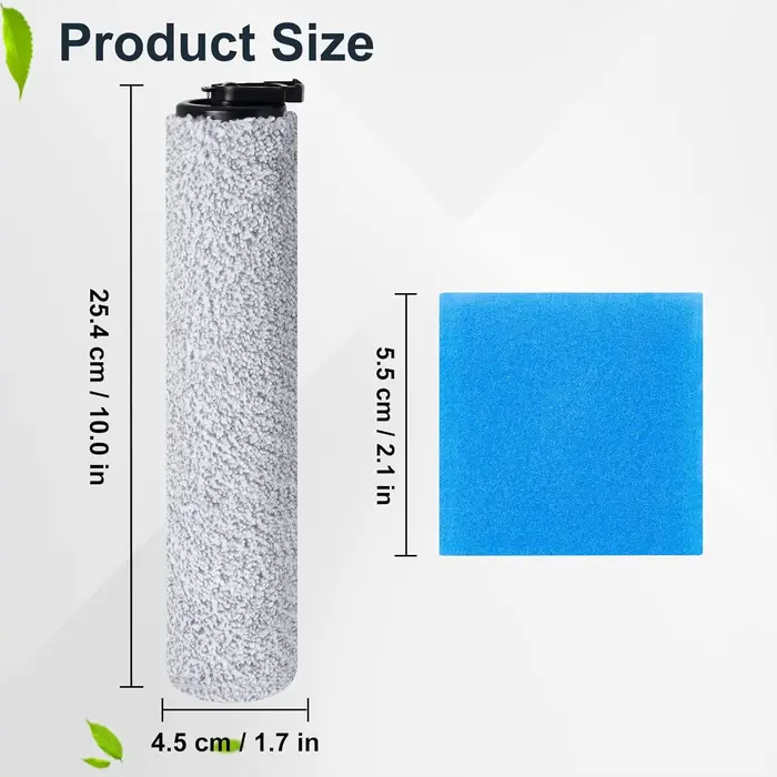 Ensemble d'accessoires de rouleau de brosse éponge pour aspirateur sec/humide Eureka NEW400