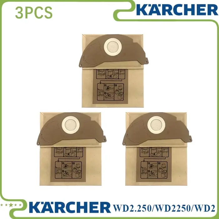 Sacs à poussière Hepa Pound pour Karcher, pièces de rechange pour aspirateur Wwiches, accessoires de