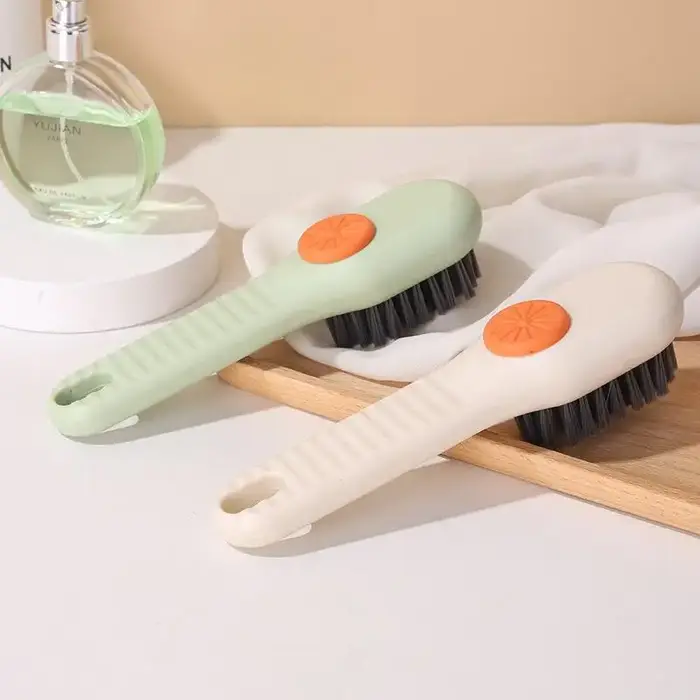 Brosse de nettoyage à poils souples, liquide pour chaussures, brosse à Long manche pour vêtements, p