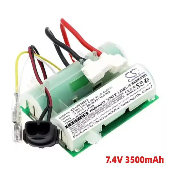 Batterie CS-KRF300VX 7.4V 3000mAh 3500mAh 4000mAh pour Machine de nettoyage de sol Karcher FC3, batterie Rechargeable pour aspirateur